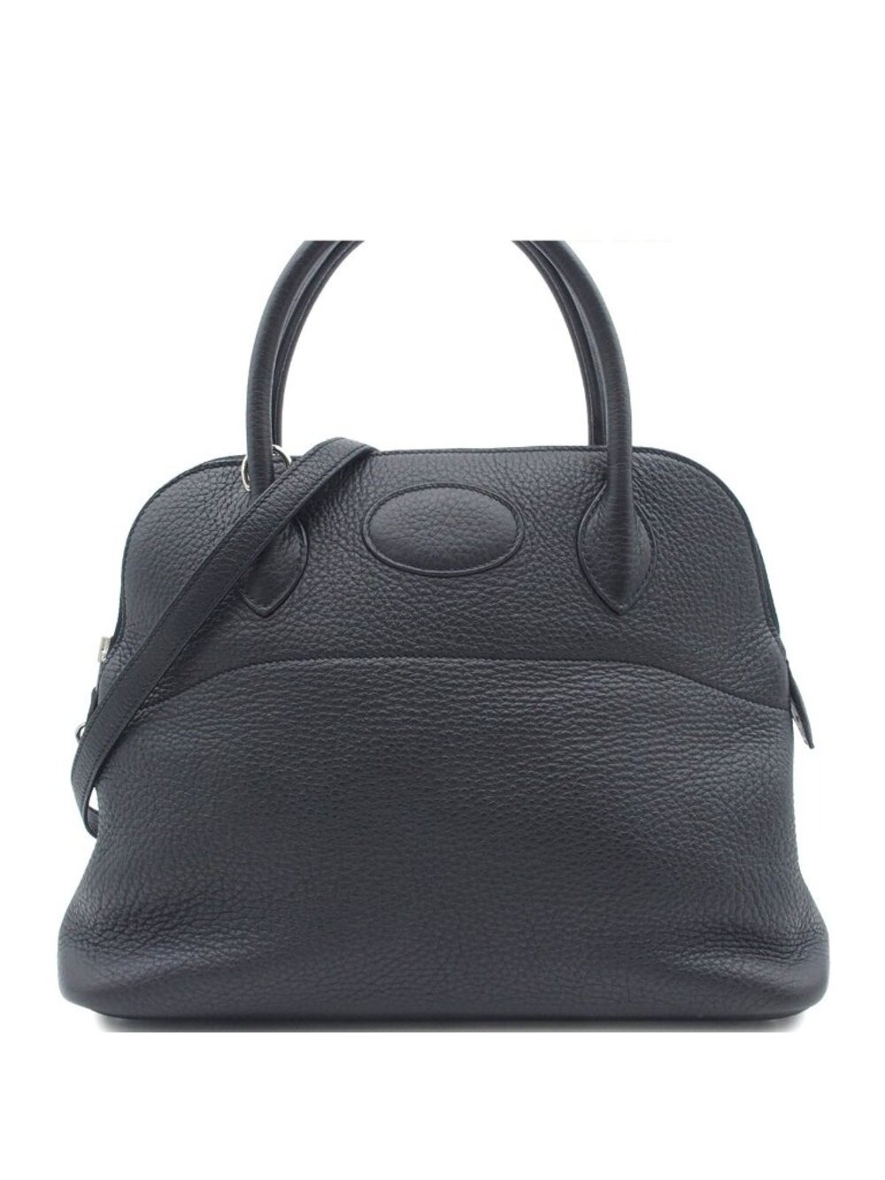 Hermes Bolide 31 Black Silver Taurillon Clemence 2-Way Shoulder Bag